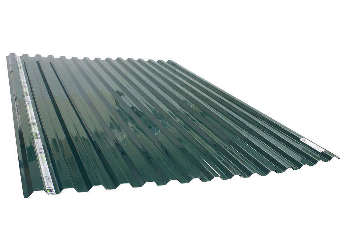 PLAQUE ONDULEE POLYCARBONATE GRECA 76/18 VERT