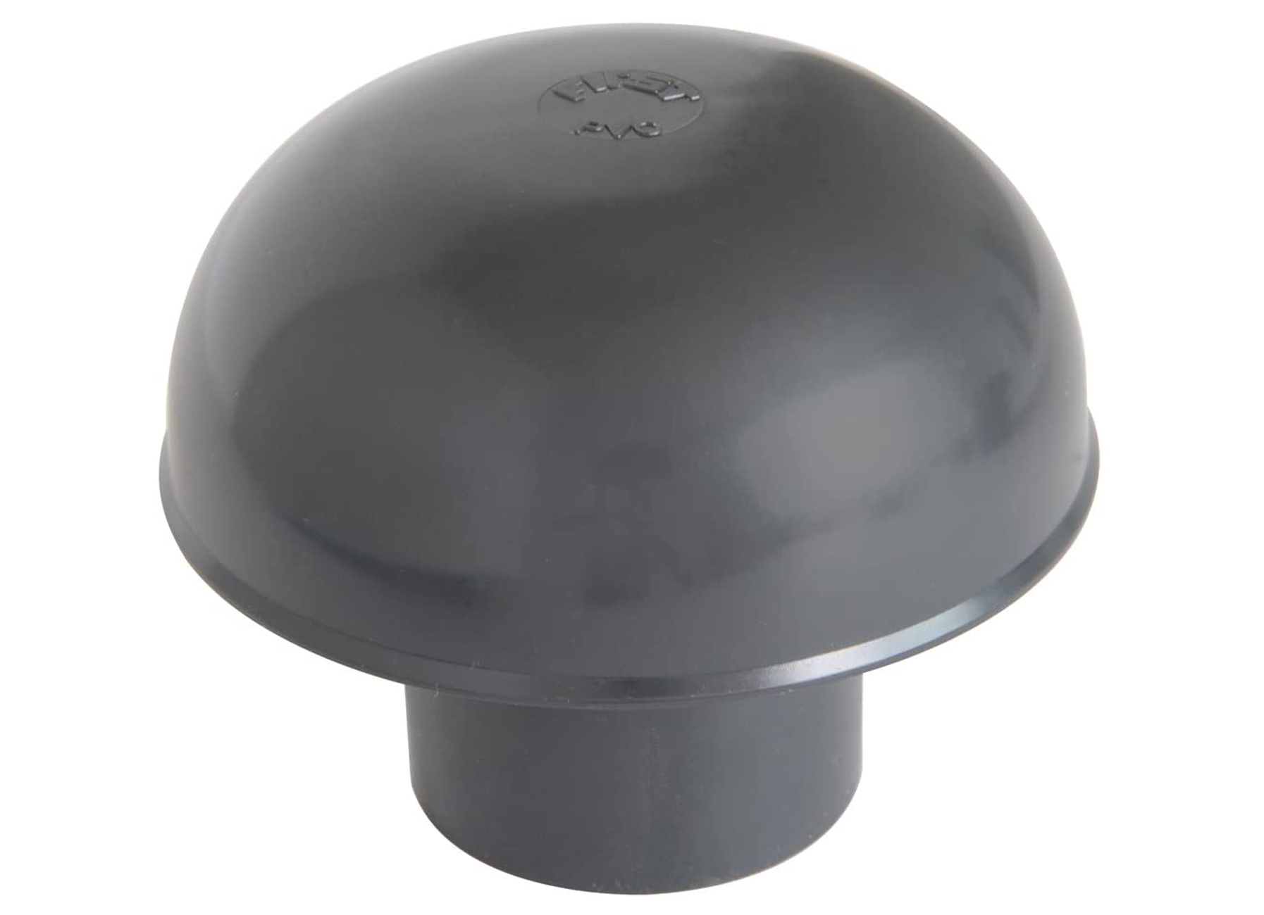 CHAPEAU DE VENTILATION PVC ARDOISE NOIR Ø50MM