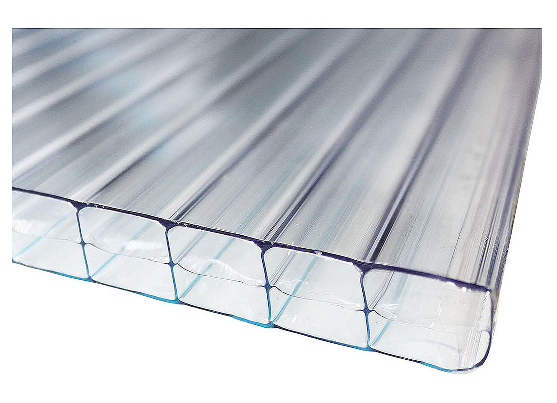 SUNLITE PLAQUE EN POLYCARBONATE TRIPLE PAROIS TRANSPARENT