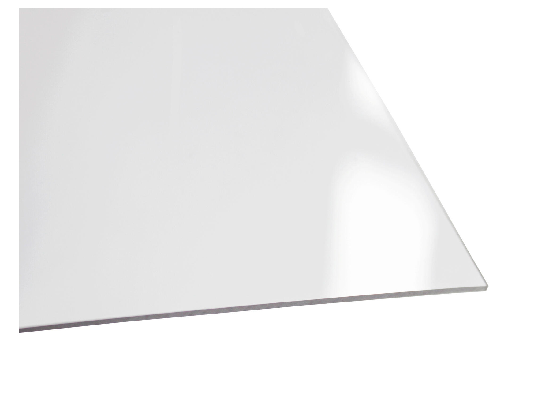 PLAQUE PVC LISSE CRISTAL 1X1M 2.0MM