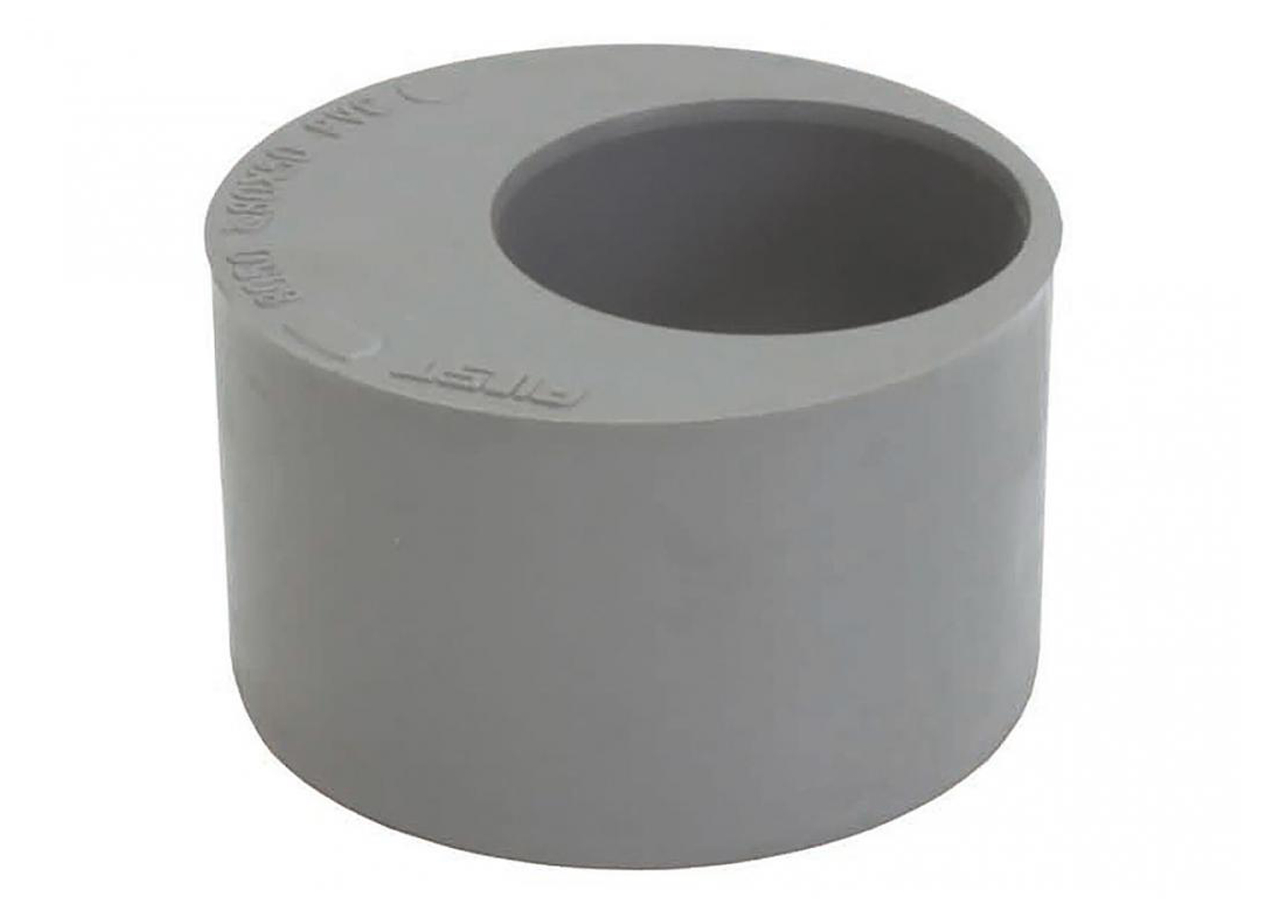PVC VERLOOPSTUK GRIJS  Ø75/32