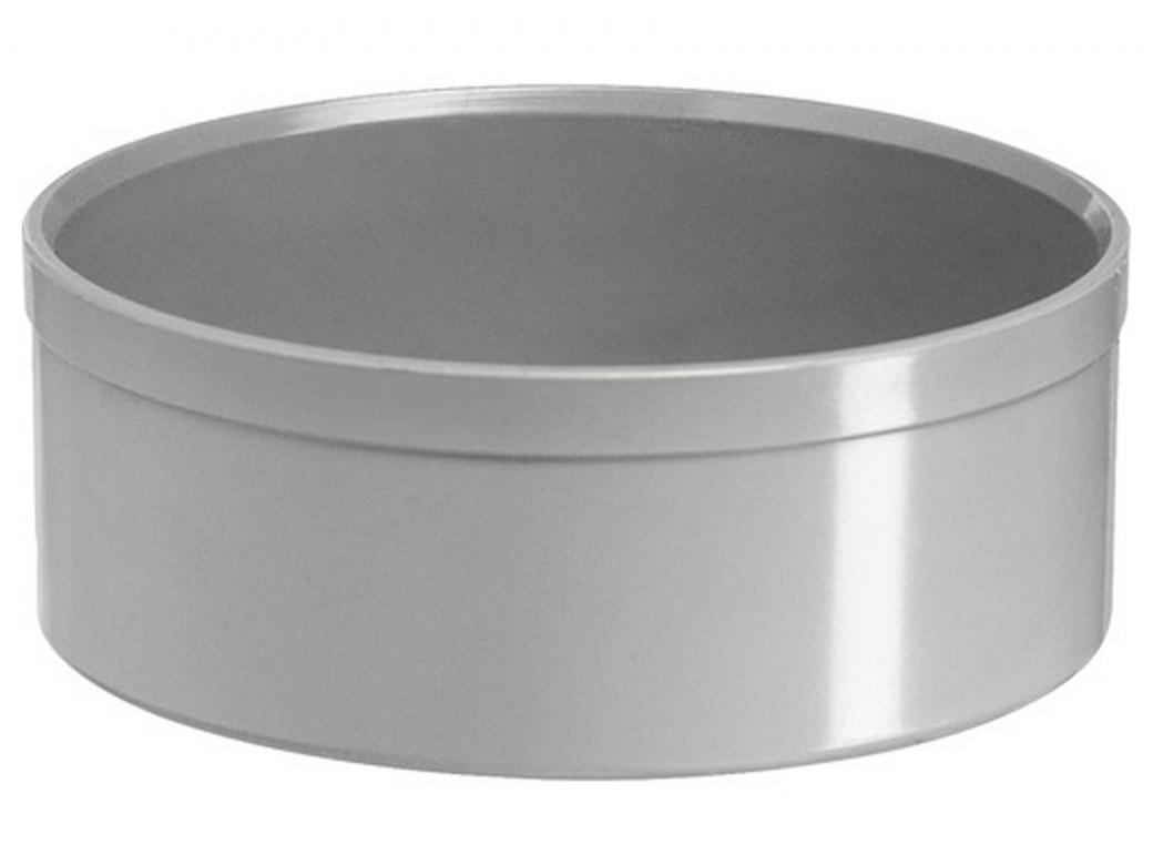 COUVERCLE A COLLER PVC F GRIS FONCE Ø80MM