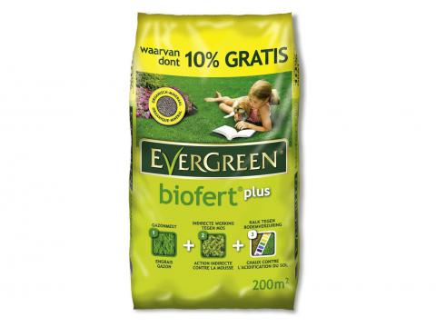 EVERGREEN BIOFERT PLUS 200M2 + 10% GRATIS