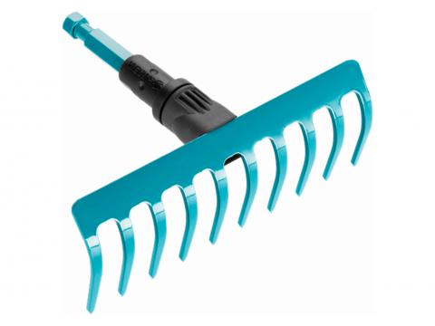 GARDENA RATEAU A GRAVIER COMBI-SYSTEM 10 DENTS