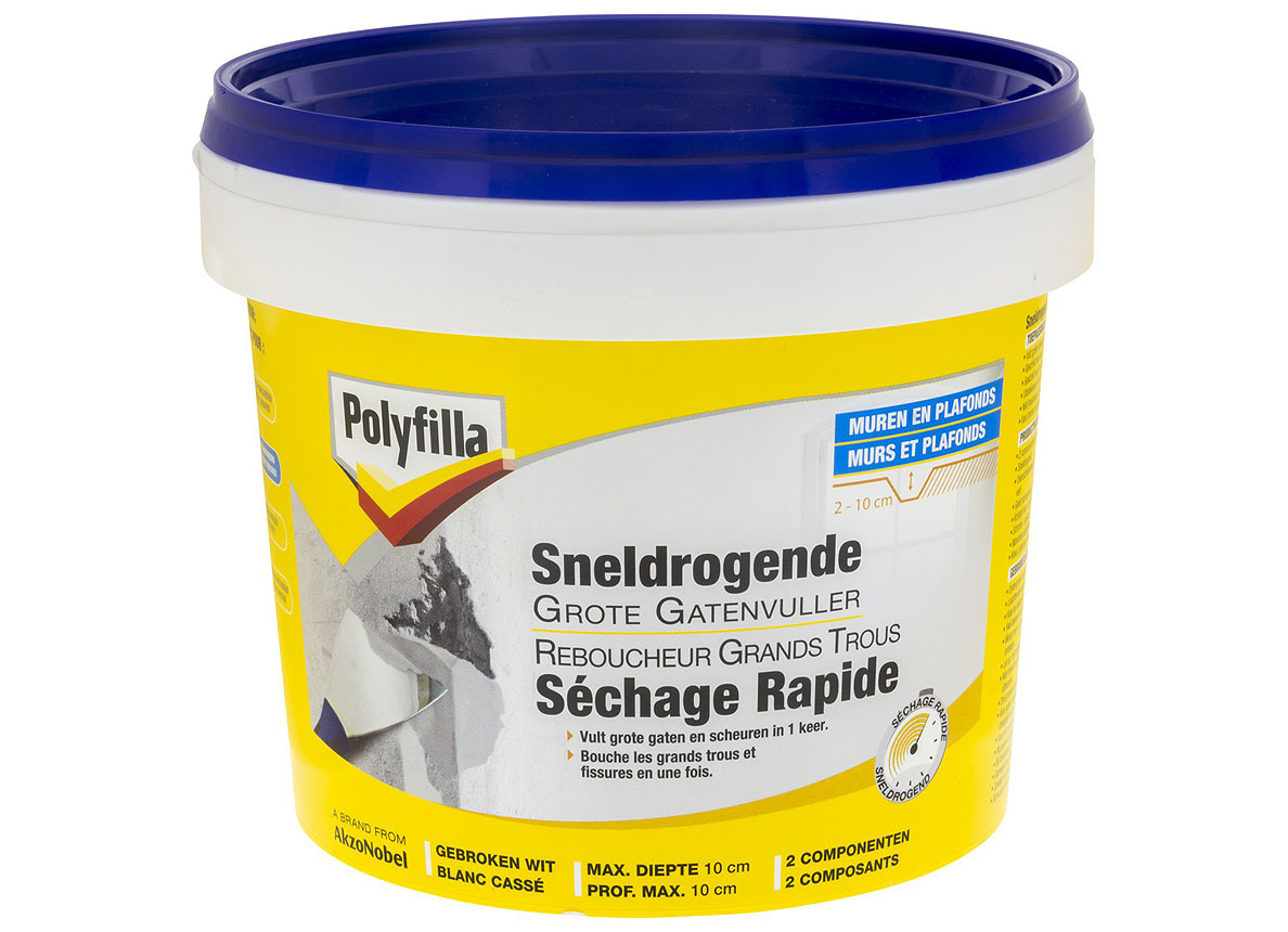 POLYFILLA REBOUCHEUR GRAND TROUS SECHAGE RAPIDE  1KG