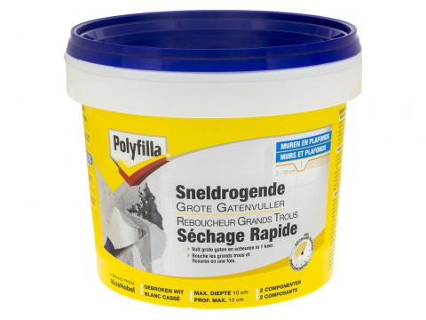 POLYFILLA REBOUCHEUR GRAND TROUS SECHAGE RAPIDE 1KG