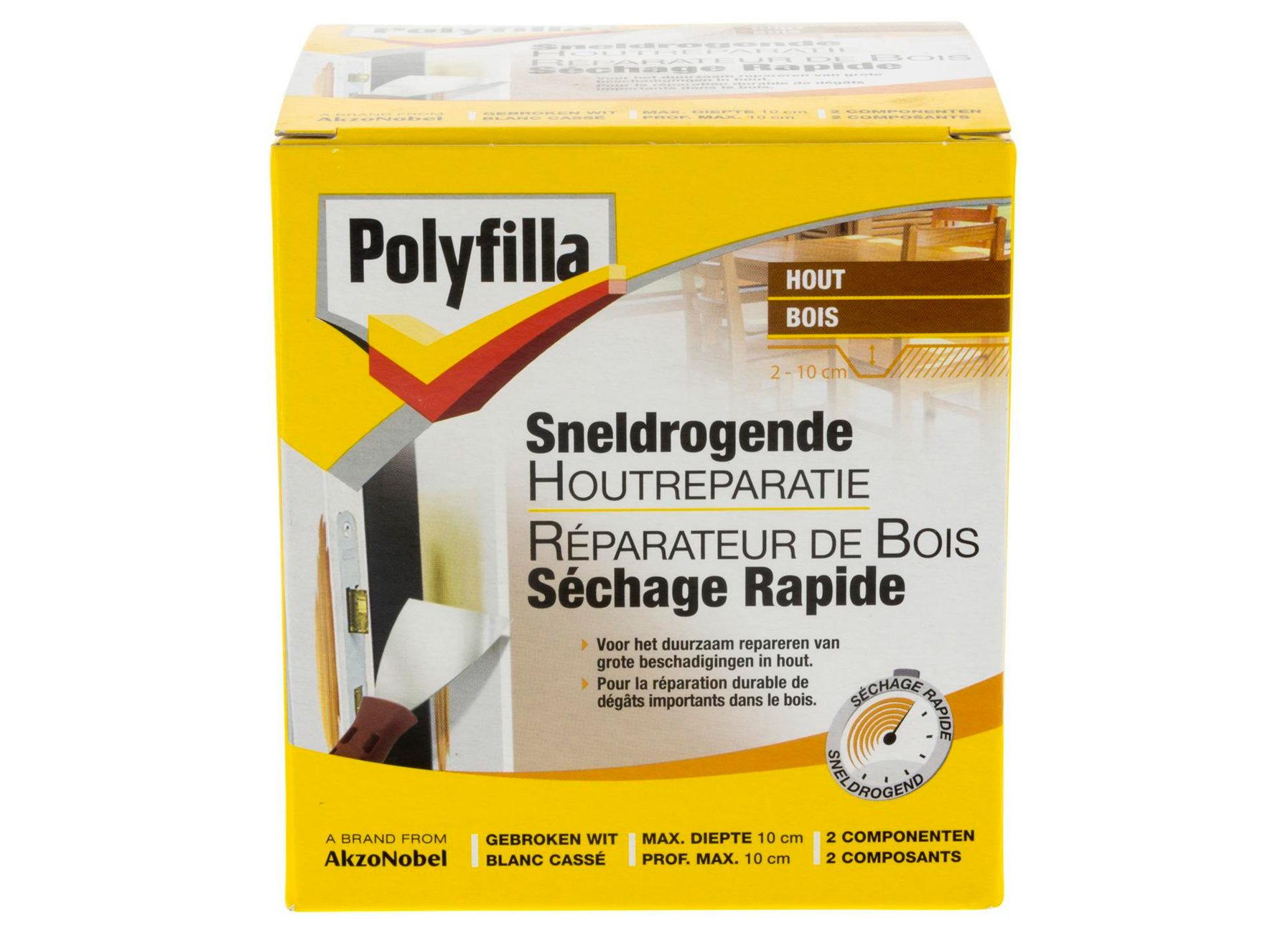 POLYFILLA REPARATEUR DE BOIS SECHAGE TRES RAPIDE 500G