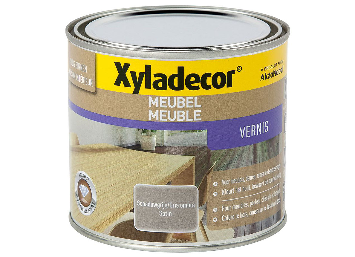 XYLADECOR VERNIS MEUBLE SATIN OMBRE GRIS 0,5L