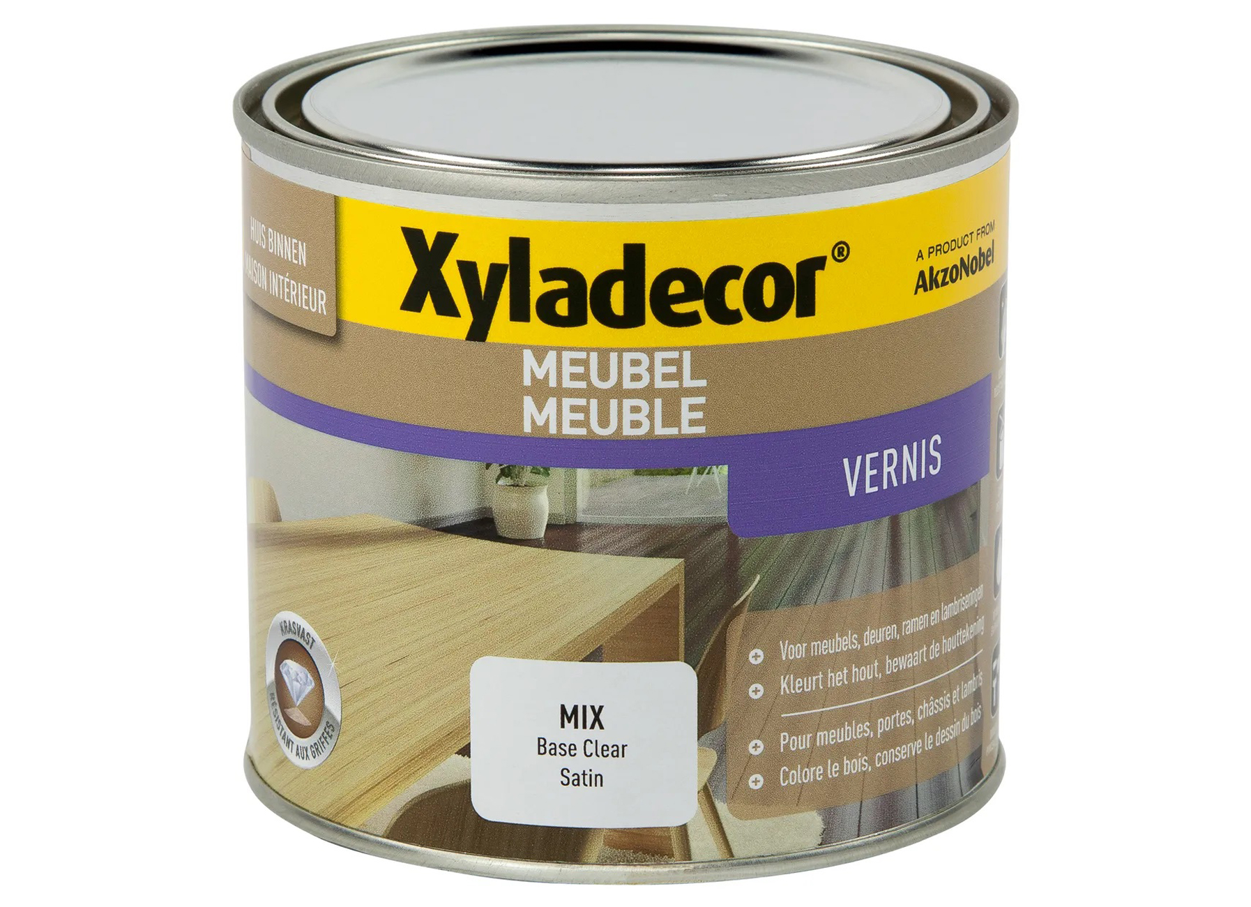 XYLADECOR MEUBEL VERNIS SATIN BASE C 0,5L