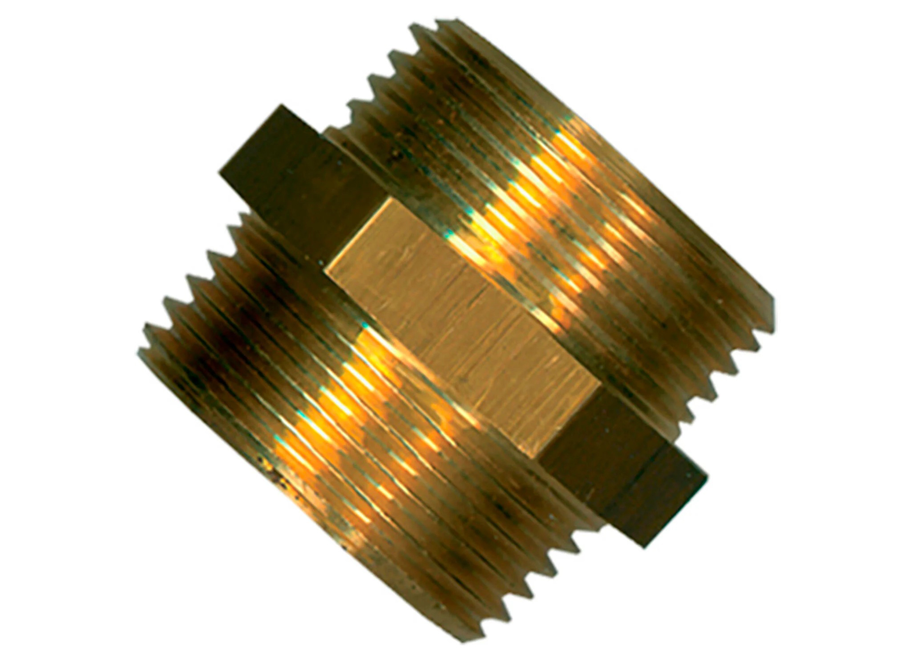 DUBBELE NIPPEL MESSING M/M 3/4''