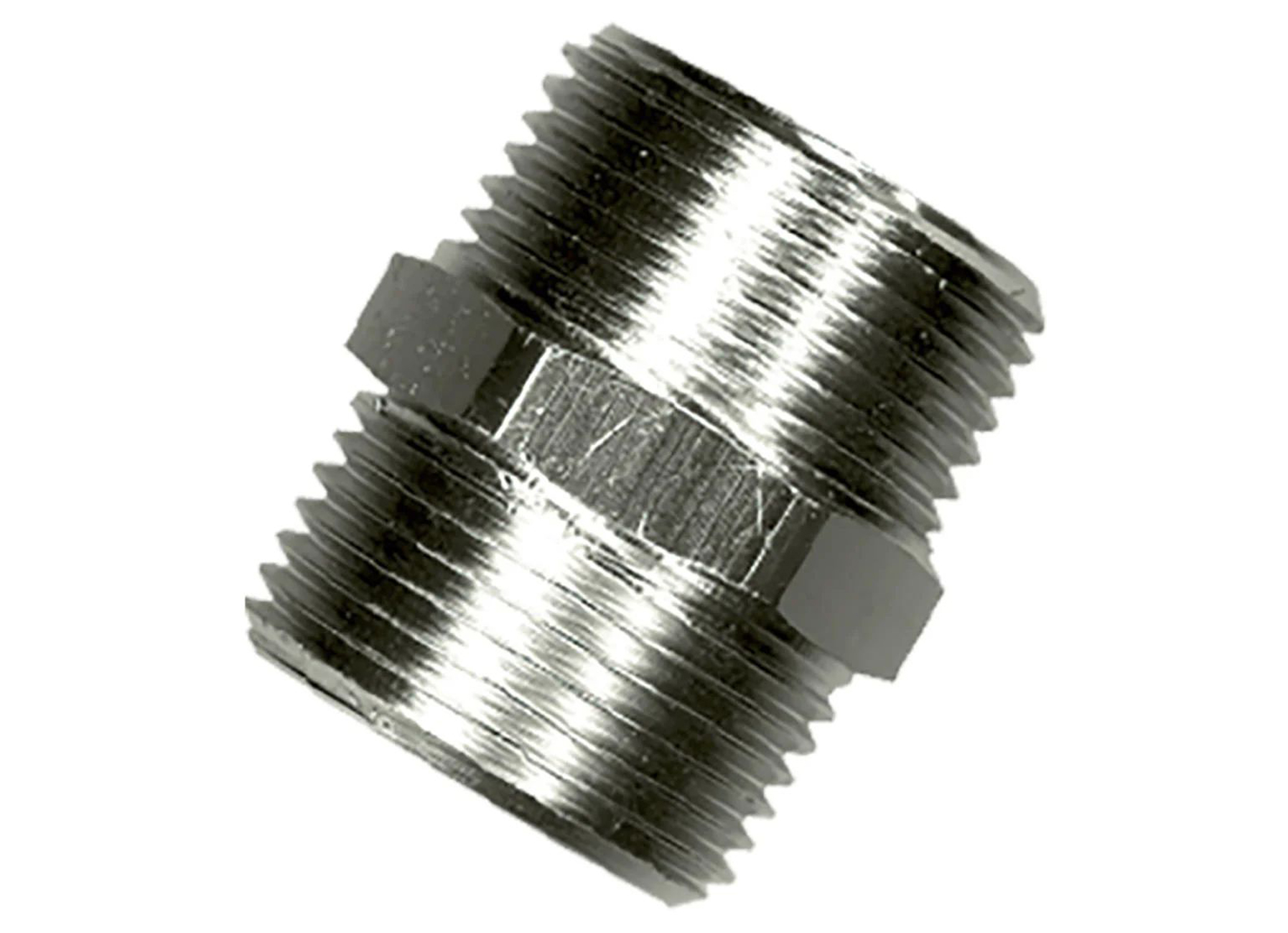 SANINSTAL DUBBELE NIPPEL VERCHROOMD M/M 1/2''