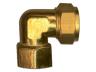 Raccord à compression coudé 3/8'' femelle x 12 mm, laiton, 1 pièce