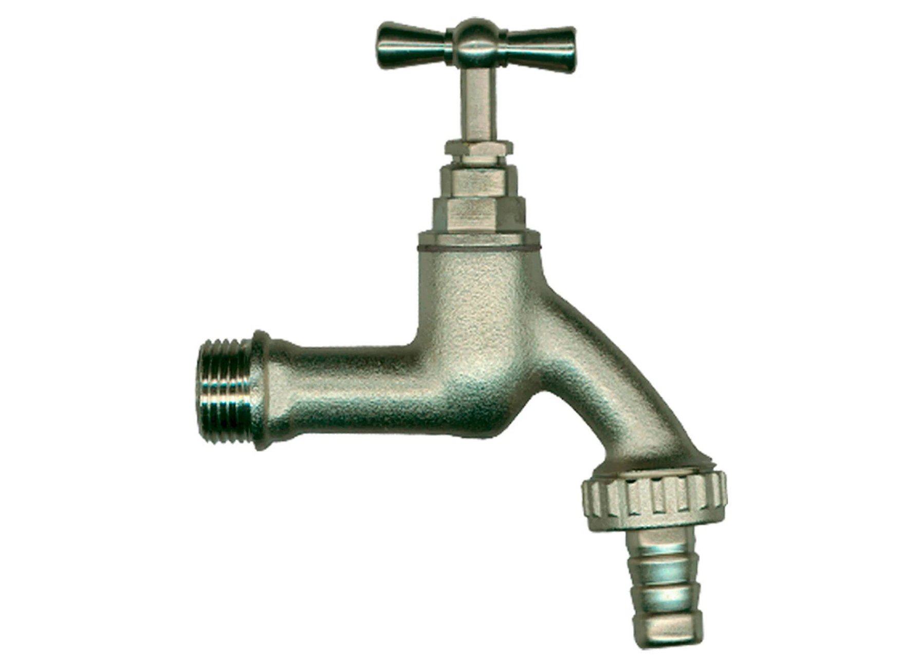 Saninstal Dubbeldienstkraan M1/2'' Mat Chroom