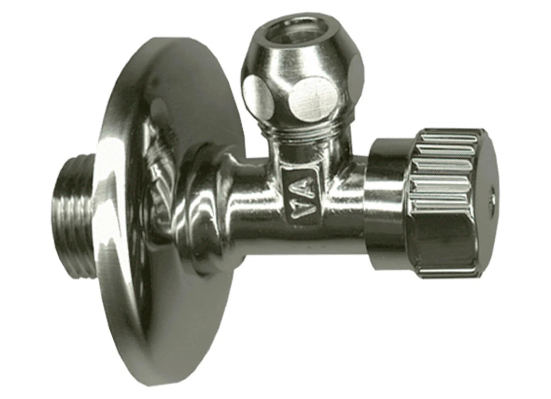SANINSTAL HOEKSTOPKRAAN MET ROZET 1/2''M X 10MM