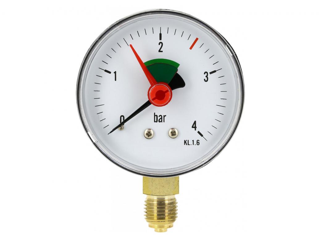Saninstal Manometer Radiaal 52mm - 1/4'''' M