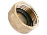 Eindstop voor collector messing 1'' (4/4) binnendraad