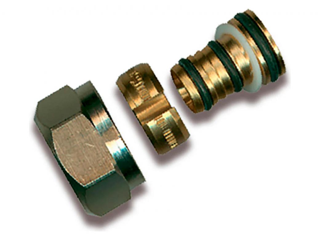 SANINSTAL aansluitkoppeling alu buis 16 x 2 mm