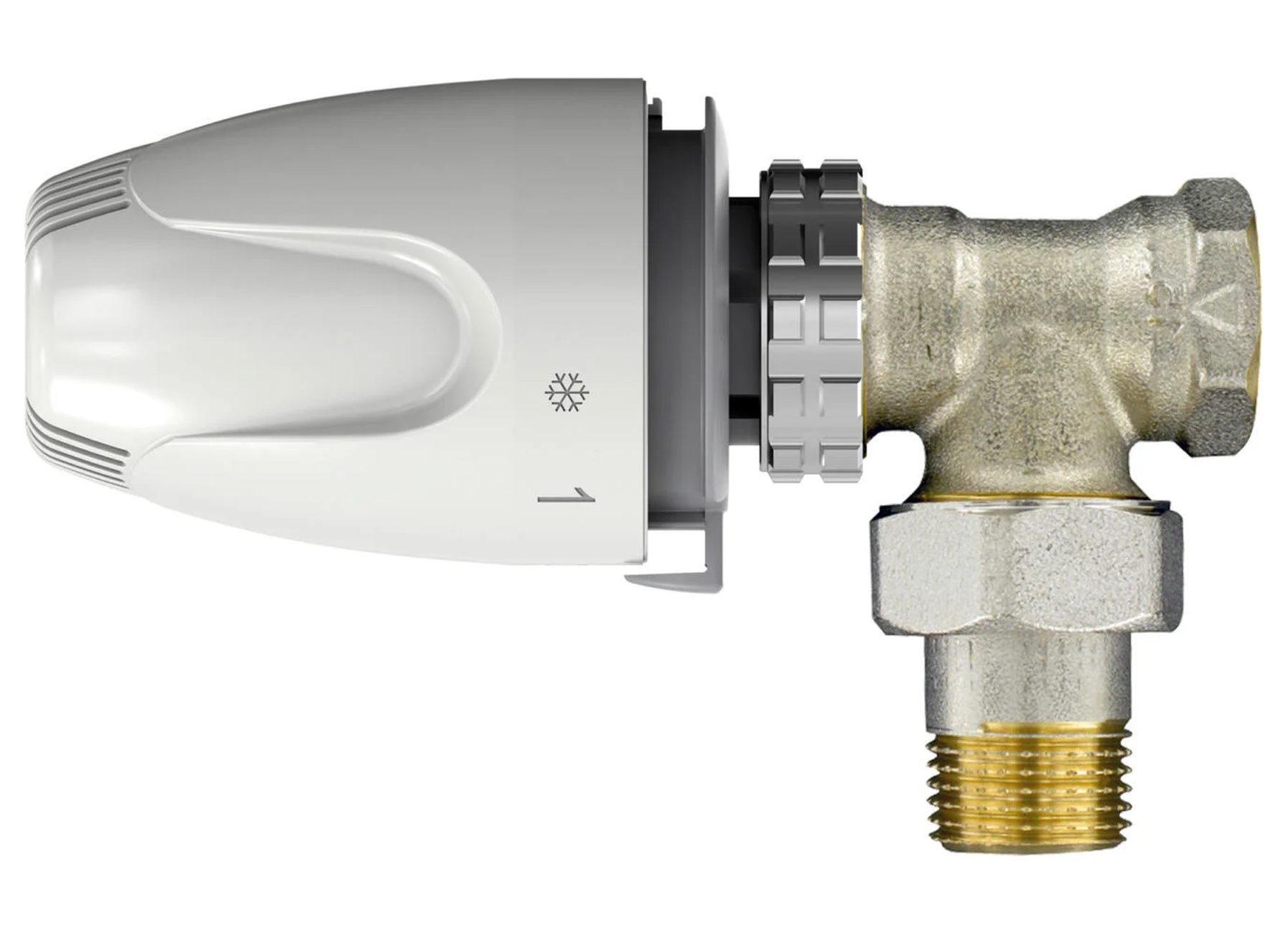 SANINSTAL Thermostat. radiatorkraan haaks 1/2''