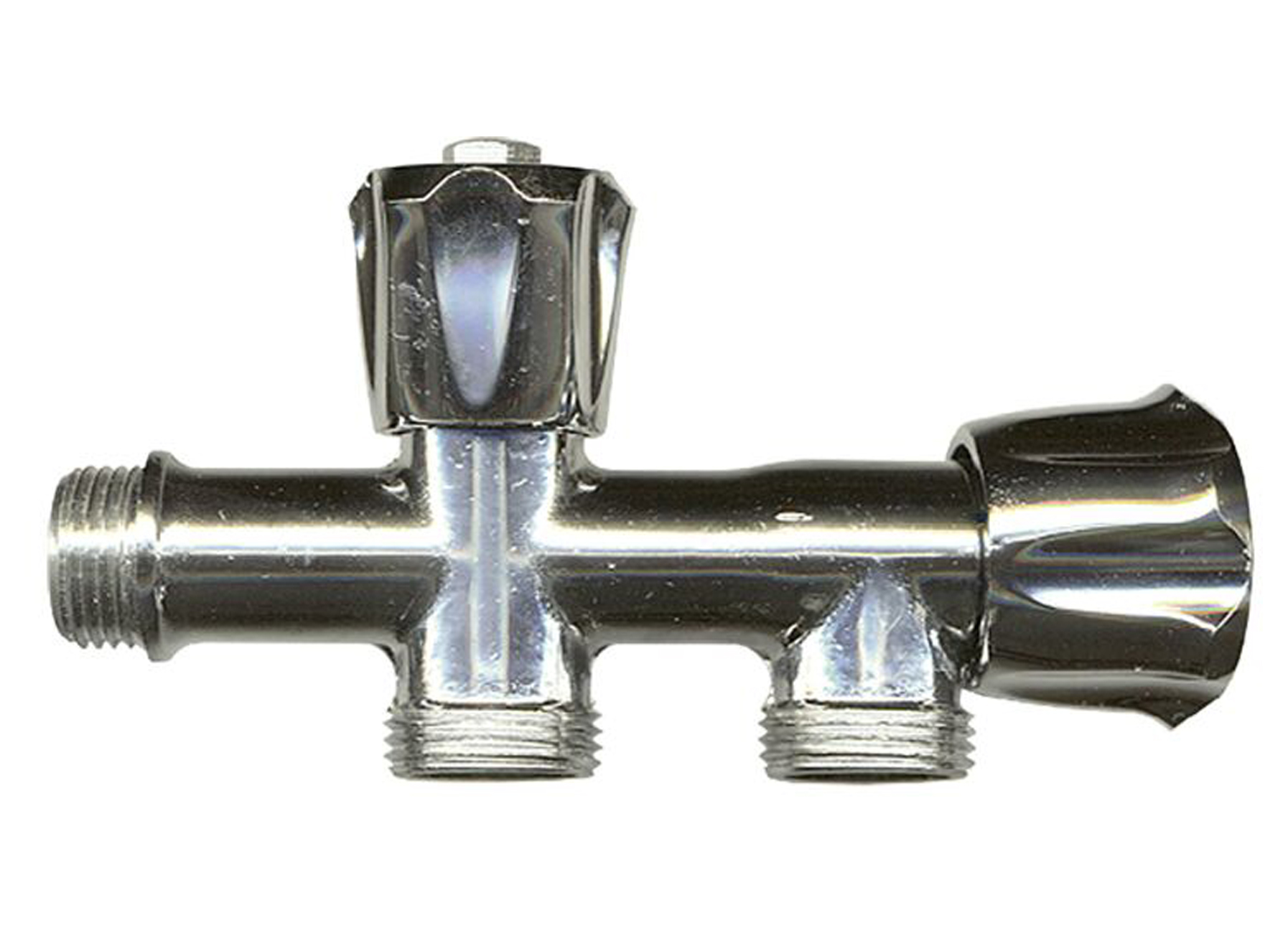 SANINSTAL DUBBELE VULKRAAN 1/2''M X 3/4''M X 3/4''M