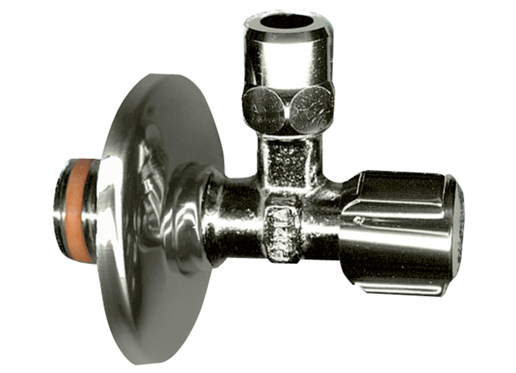 SANINSTAL SCHELL HOEKSTOPKRAAN 1/2''''M X 10MM MET TEFLON RINGDICHTING EN ROZET