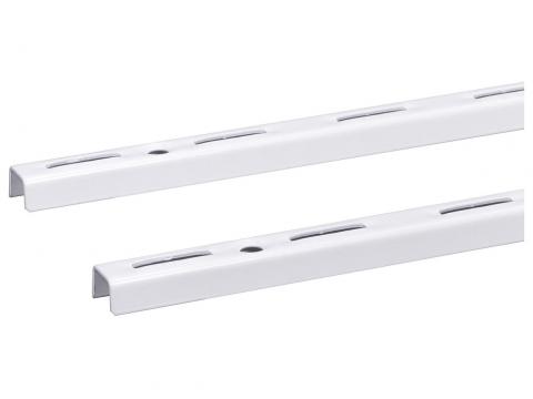 RAIL ENKELE DRAGER 200CM WIT 2 STUKS