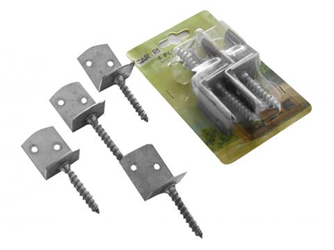 FIXATION PANNEAU INOX 4 PIECES