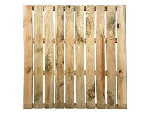 DALLE DE JARDIN EN BOIS RAINUREE KARO 100X100X3CM