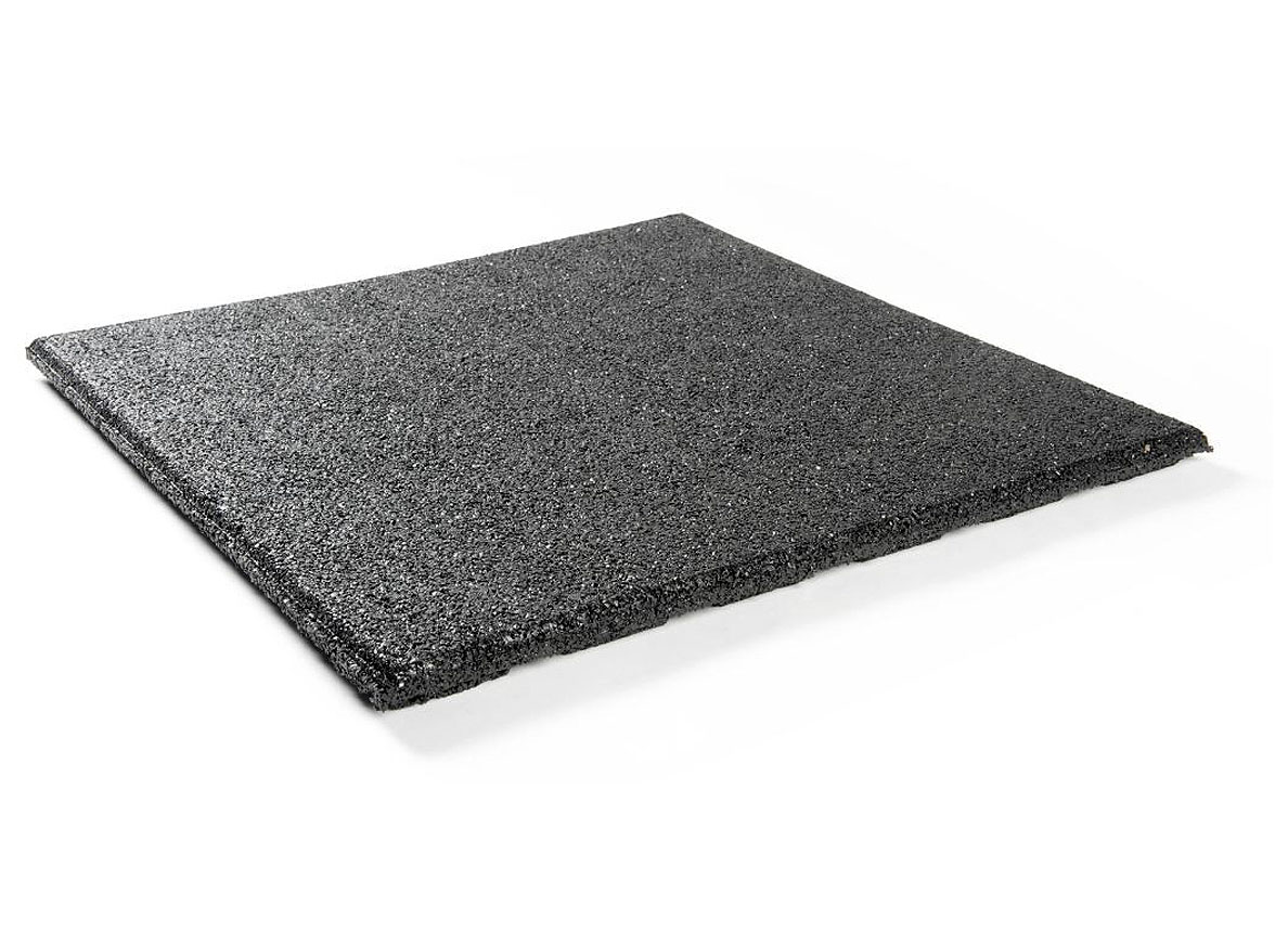 DALLE CAOUTCHOUC GOMMA 500X500X25 - NOIR