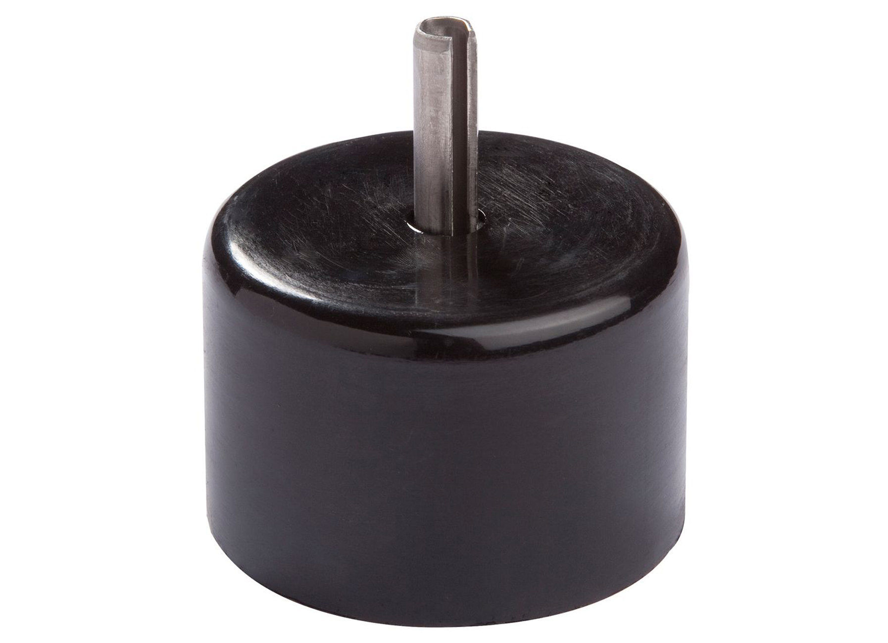 KUNSTSTOF EINDDOP BOVENBUIS MET PIN Ø42MM RAL 9005 ZWART