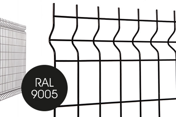 NAPOLI 203 X 200CM MAILLE 100X55MM RAL9005 NOIR