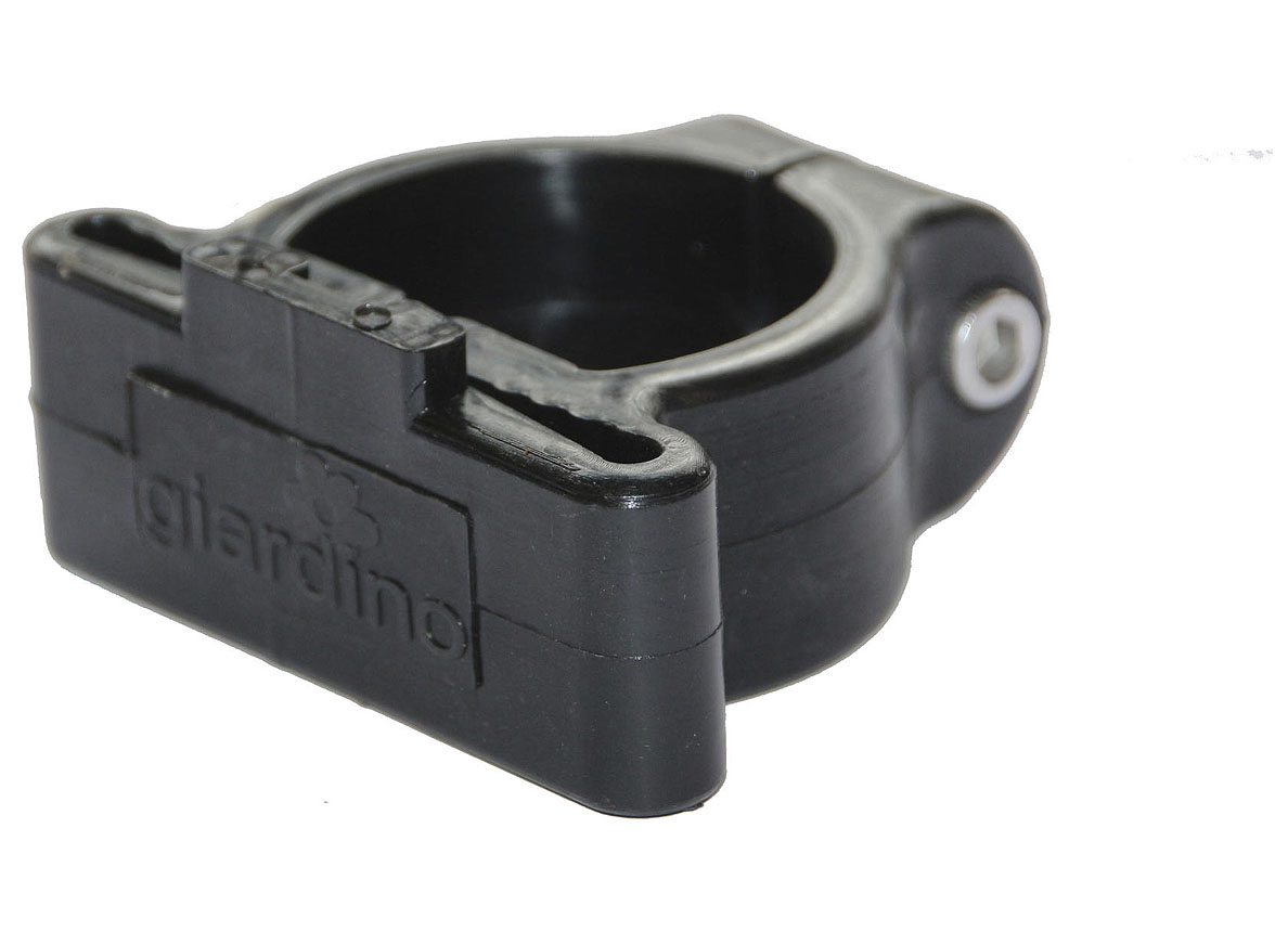 COLLIER DE COIN EN PLASTIQUE POUR POTEAU PROFILE Ø48MM RAL 9005 NOIR