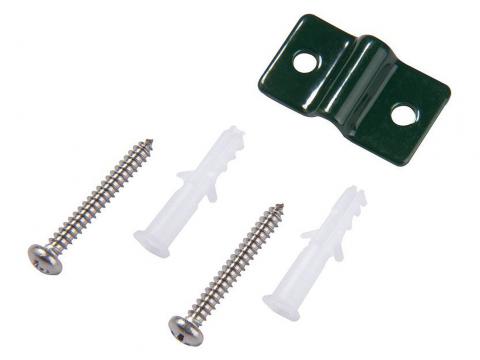MUURBEVESTIGING DRAADPANEEL RAL 9005 ZWART - 4 STUKS