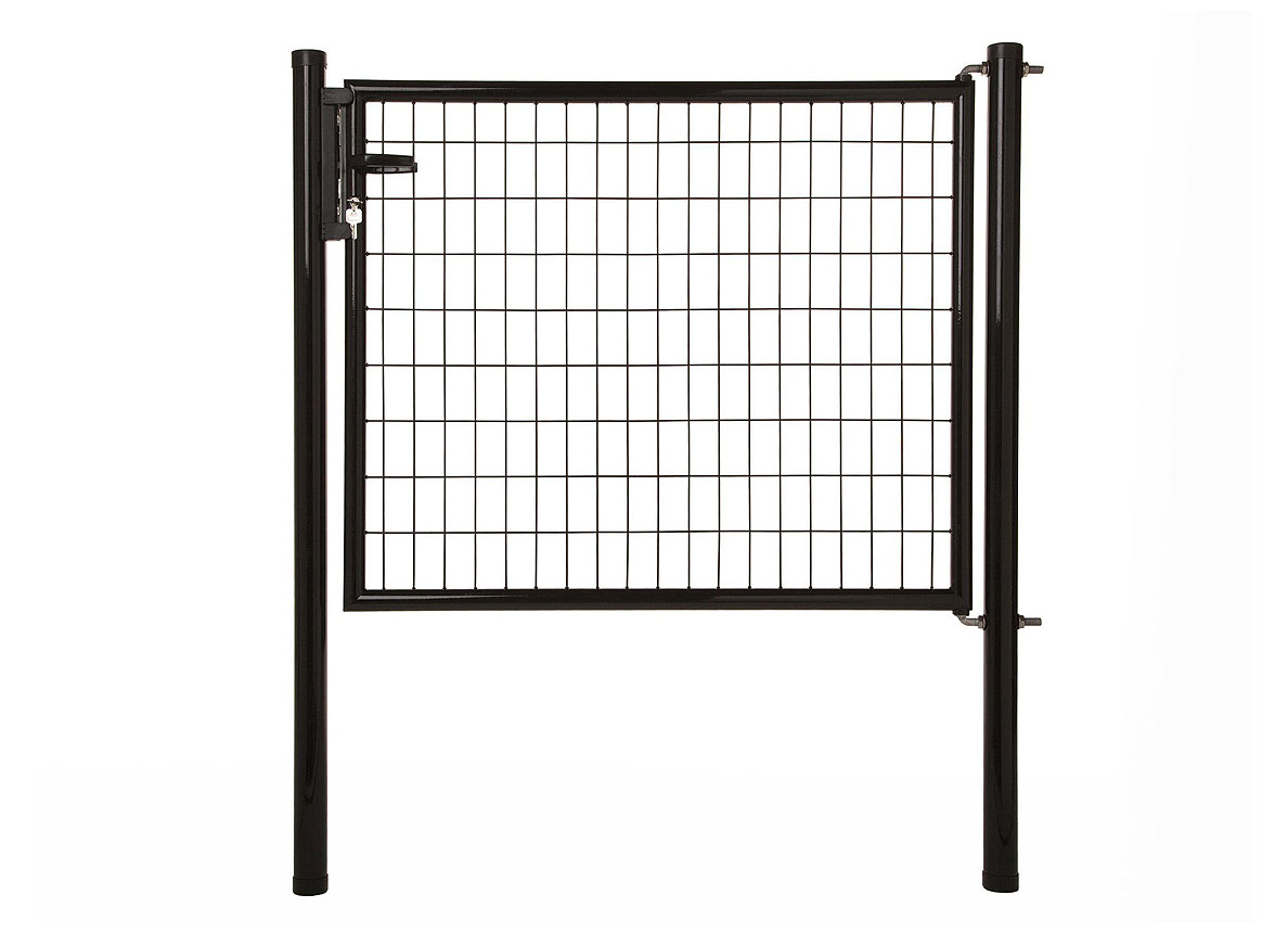 PORTAIL DE JARDIN 'NAPOLI' H 120 X L 125CM RAL 9005 NOIR