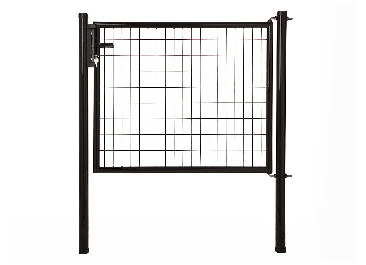 PORTAIL DE JARDIN 'NAPOLI' H 150 X L 125CM RAL 9005 NOIR