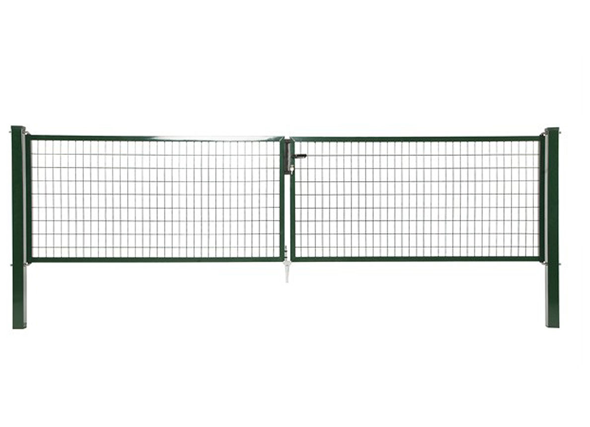 PORTILLON DOUBLE NAPOLI H120 X L2X200CM RAL 6005 VERT