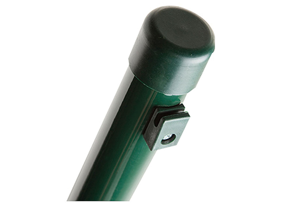 POTEAU ROND AVEC GUIDE-FIL. 40MMX150CM RAL6005 VERT