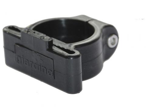HOEKKLEM PLASTIEK PROFIELPAAL Ø48MM RAL 9005 ZWART 6 STK