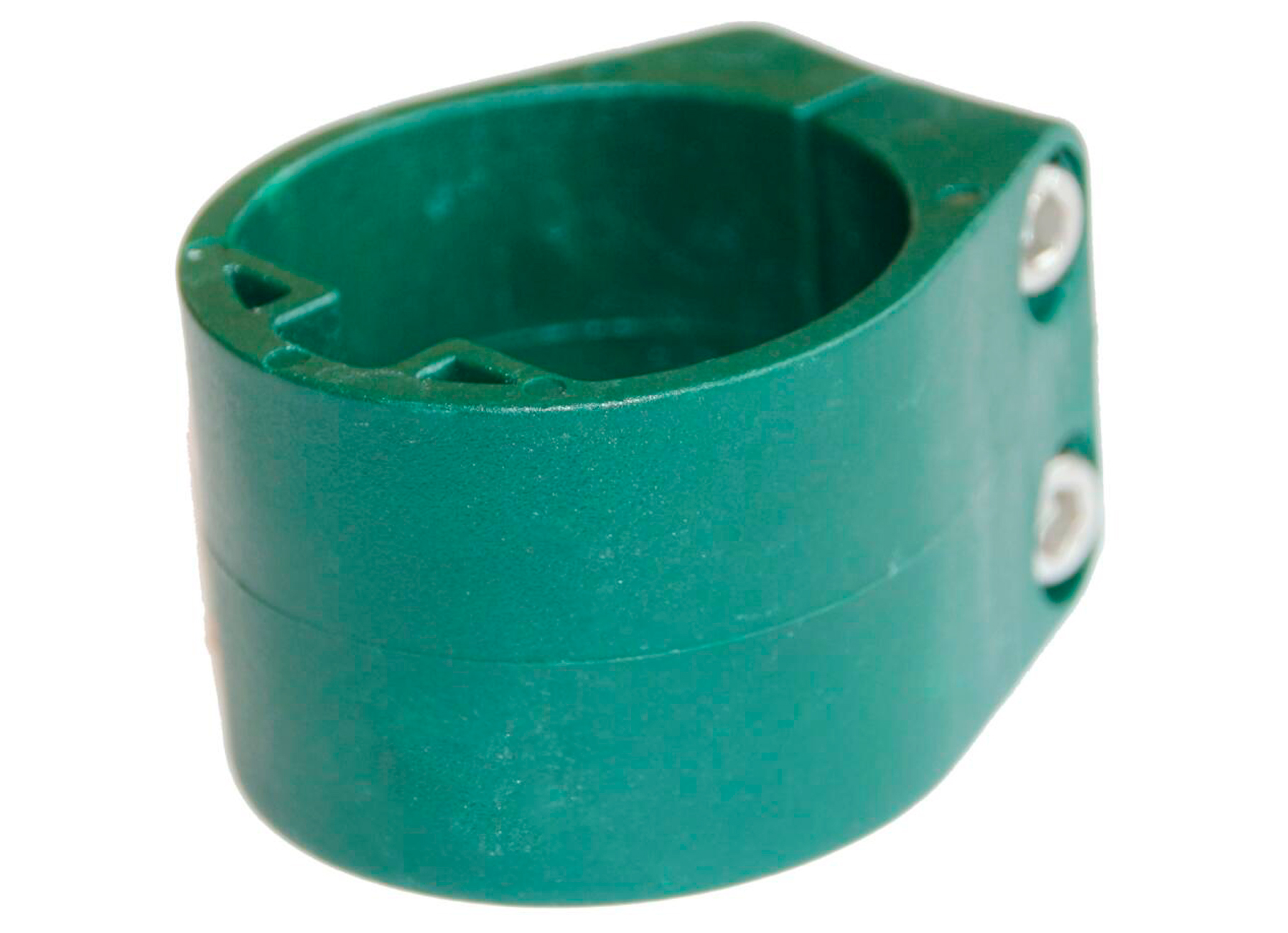 COLLIER INTERMEDIAIRE/FIN POTEAU PROFILE RAL 6005 VERT Ø48MM 6 PCS