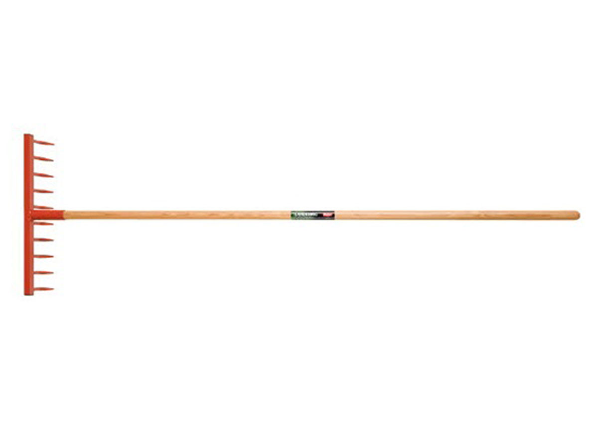POLET RATEAU METAL 500MM 10 DENTS AVEC MANCHE