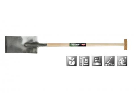 Damesspade 280/150mm T-steel Es 90cm