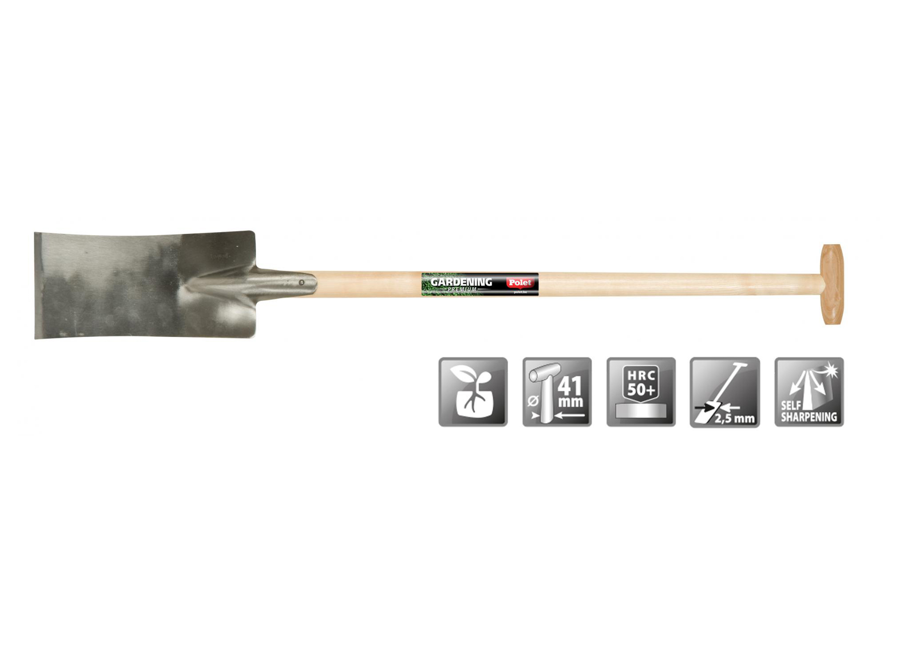 BECHE 320/160MM MANCHE EN T FRENE 95CM