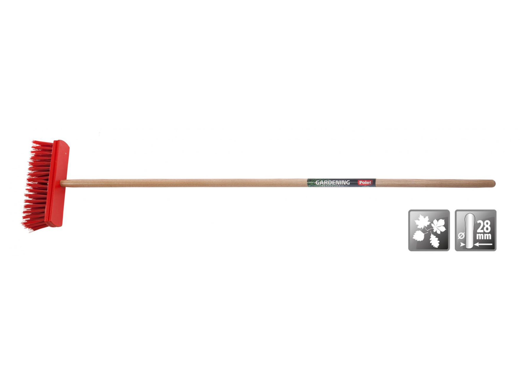 STRAATBEZEM 300MM KORTE PVC + STEEL ES FSC 100%