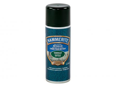 HAMMERITE LAQUE POUR METAUX MARTELEE SPRAY VERT FONCE 400ML