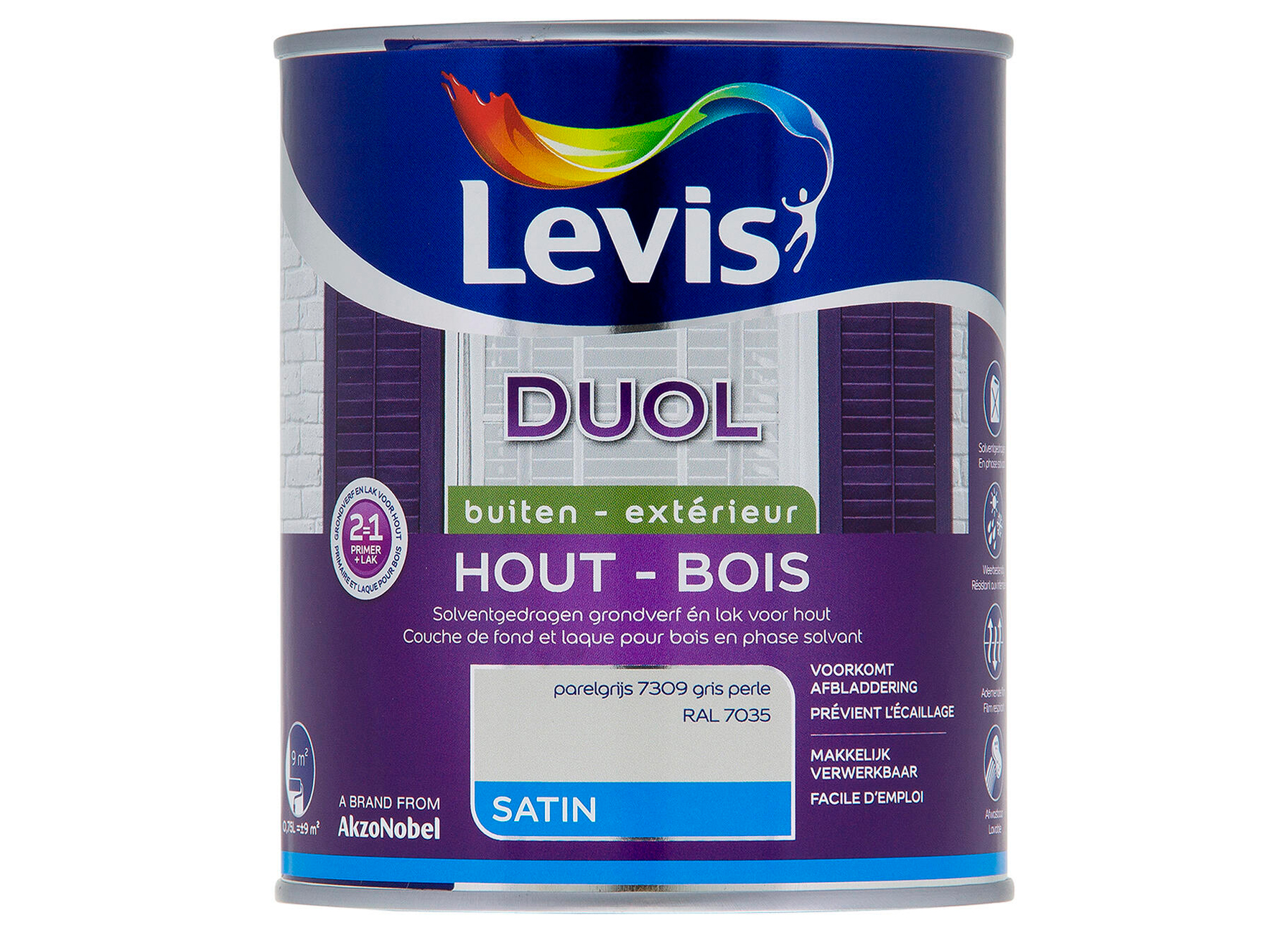 DUOL HOUT BUITEN SATIN