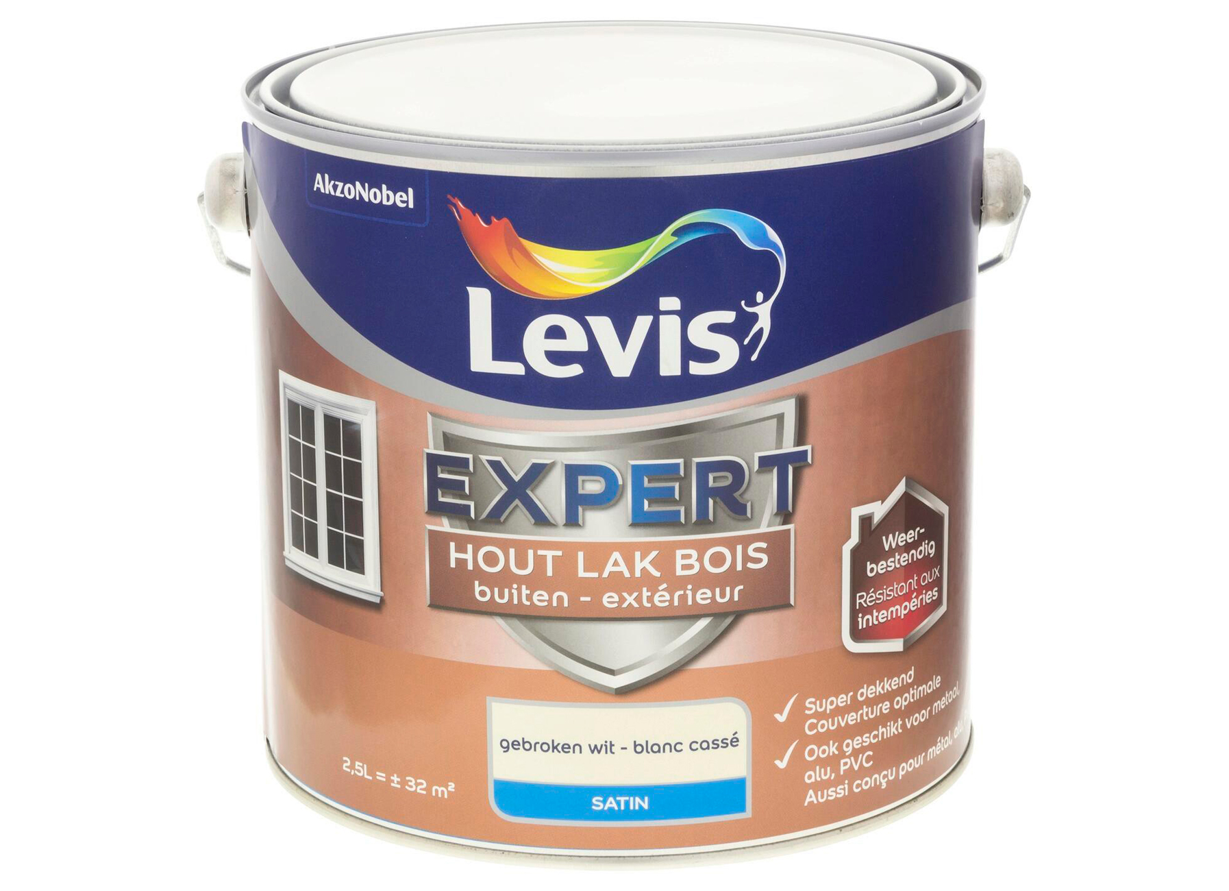 LAK EXPERT BUITEN SATIN - GEBROKEN WIT 1250 2,5L