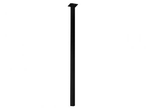 MEUBELPOOT ZWART 25X25MM L=75CM