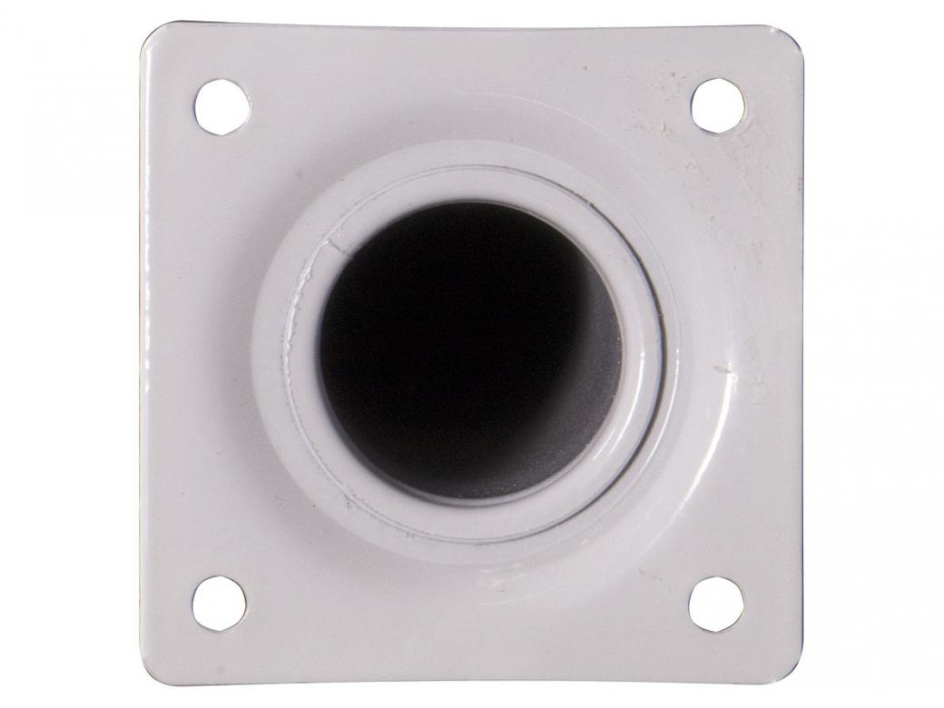 PIEDE DE MEUBLE ROND METAL BLANC
