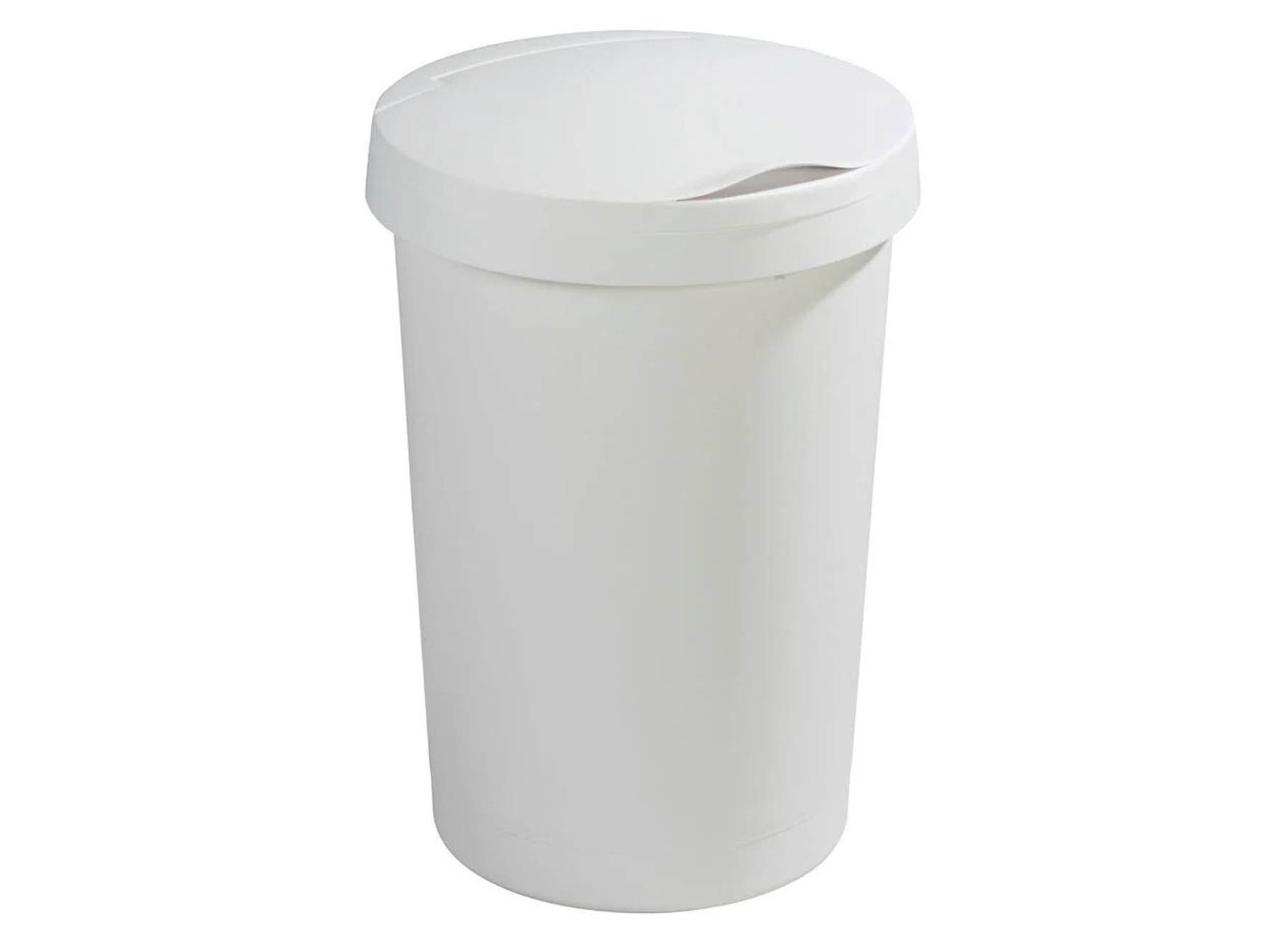 Sunware Twinga Poubelle Couvercle Battant 45L Blanc