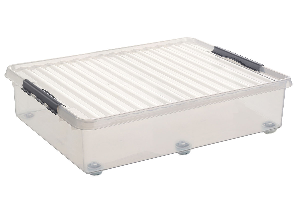 Q-LINE ROLLERBOX 60 L TRANSPARENT/METAL