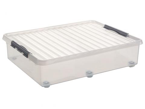 Q-LINE ROLLERBOX 60 L TRANSPARENT/METAL
